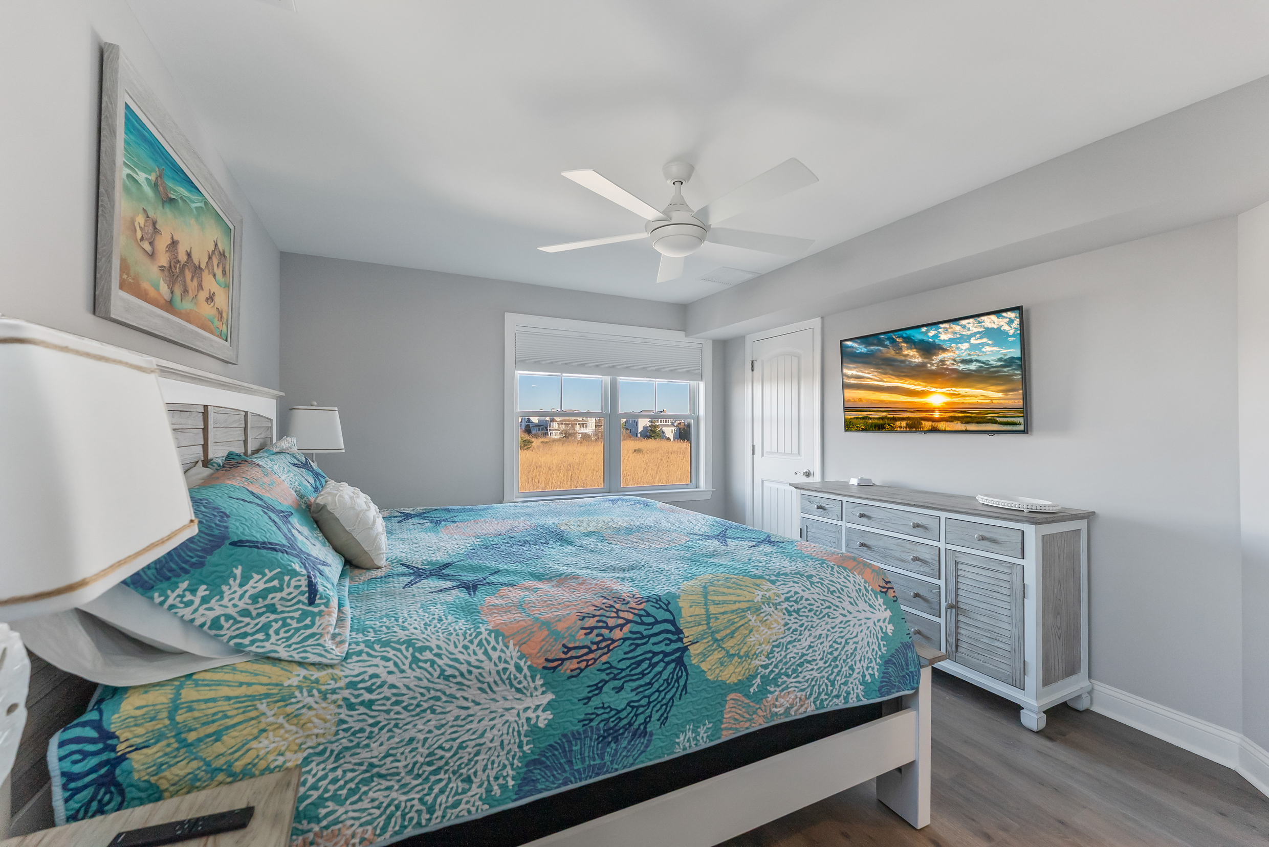 Bedroom with Large TV