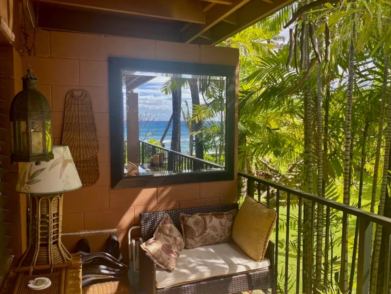 Lanai garden view