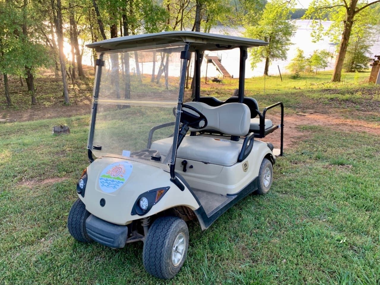 Golf cart for adult-guest use