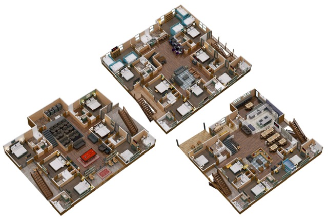 All three levels