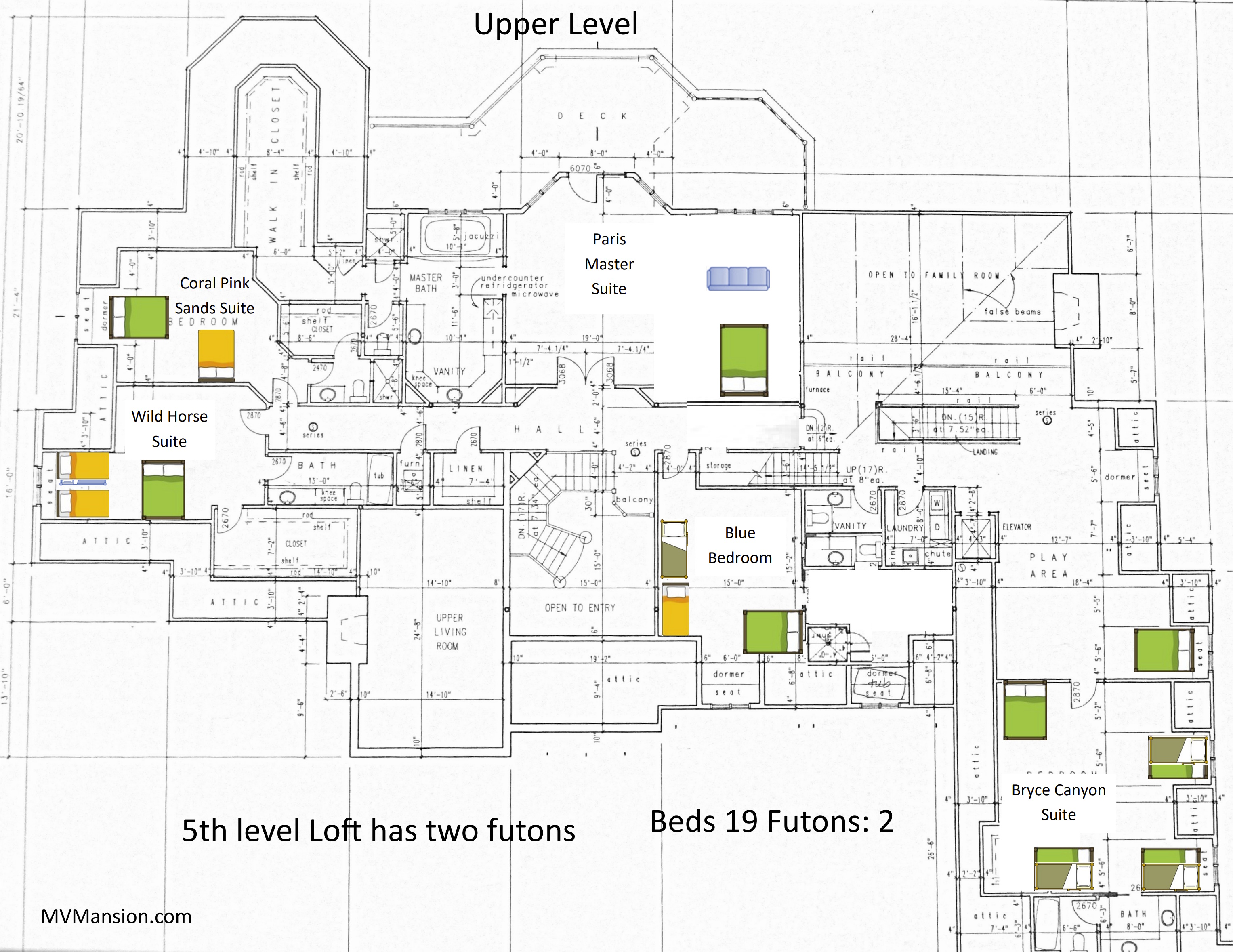 Upper Level Floor Plan