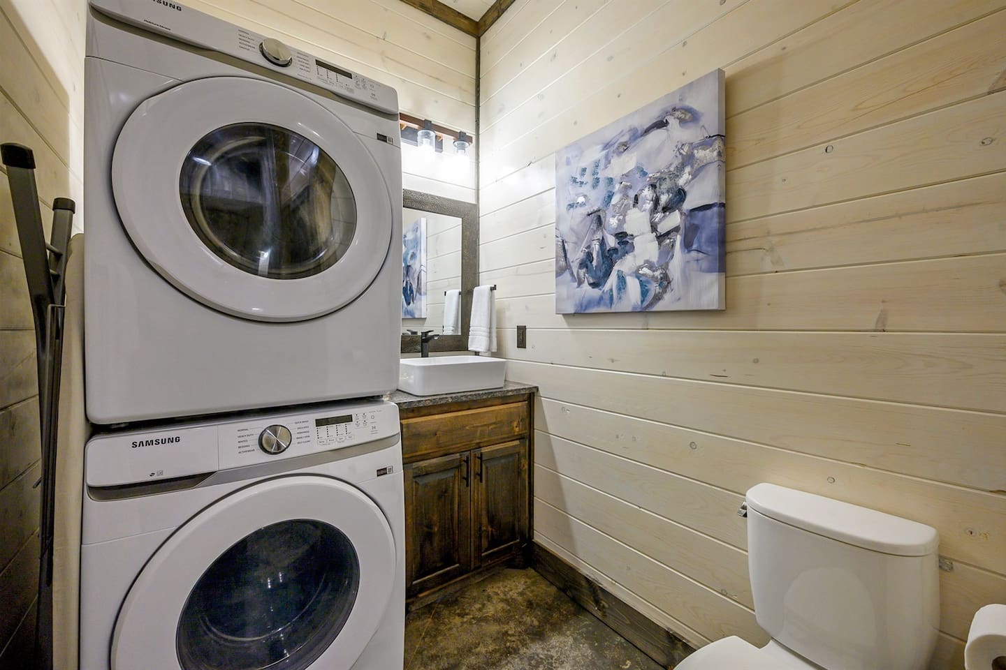 Game/Bunk Room Bathroom with Washer /Dryer