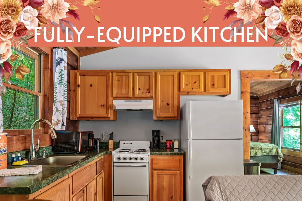 Fuel your adventures – cook, brew, and gather in this fully-equipped kitchen.