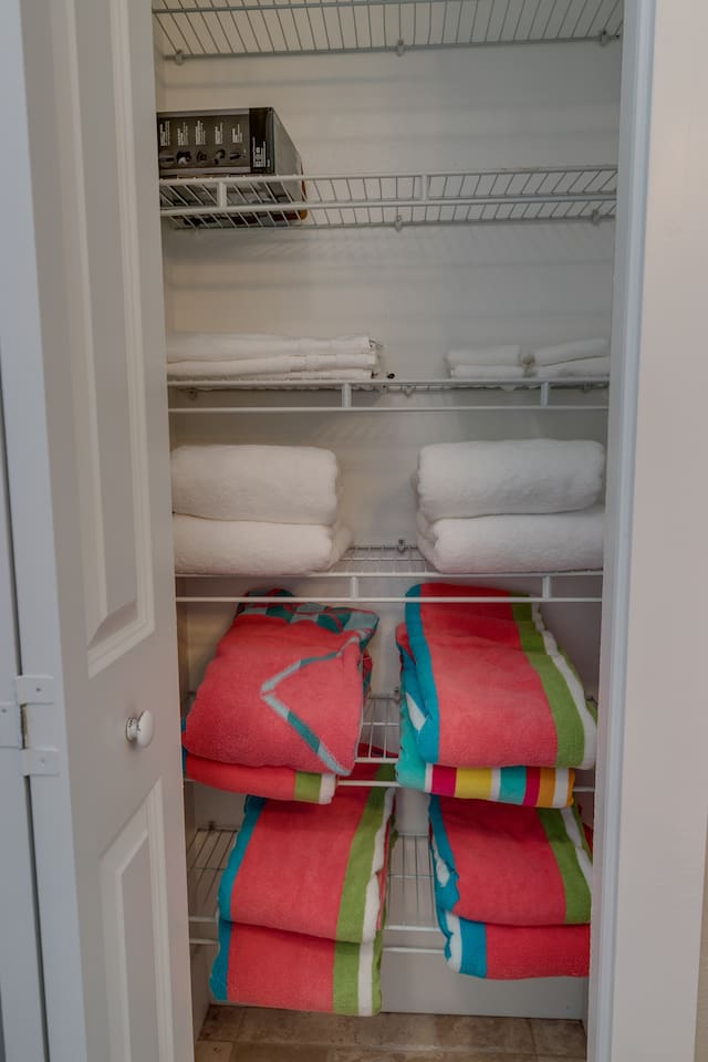 Extra Towels and Beach Towels Provided