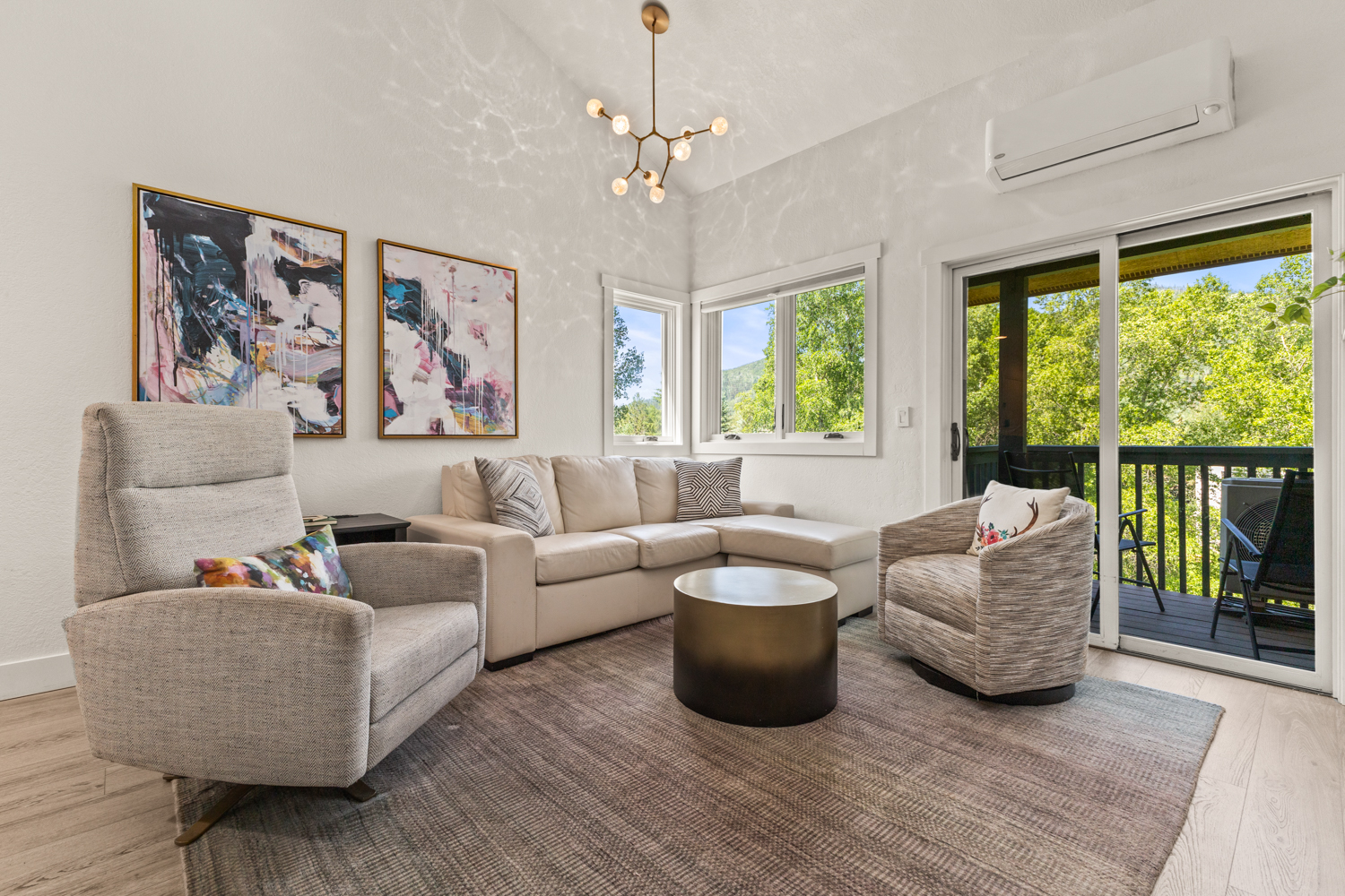 Living Room with Deck Access