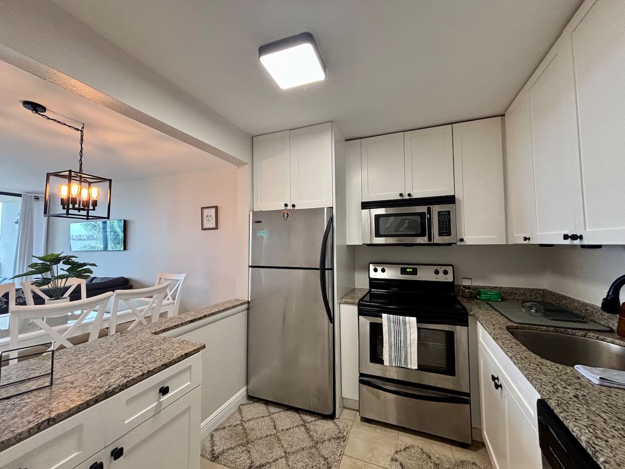 Homecooked meals can be prepared in our kitchen, which has all the essentials to get you started.