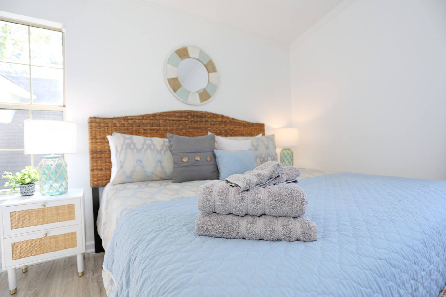 Primary Bedroom W/ King and Smart TV