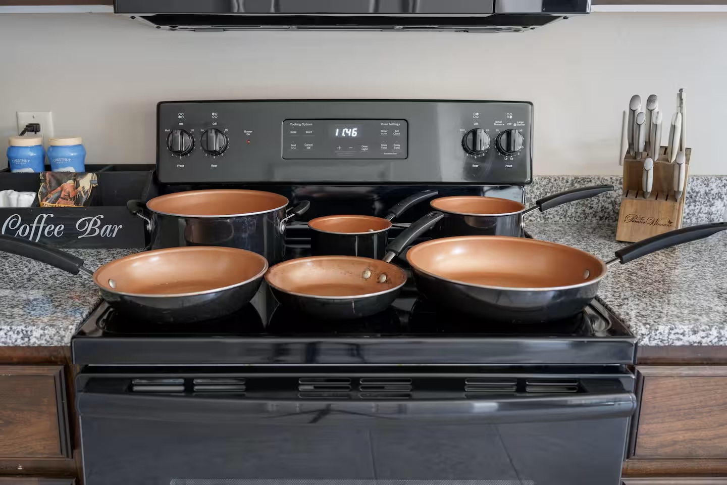 Fully stocked kitchen
