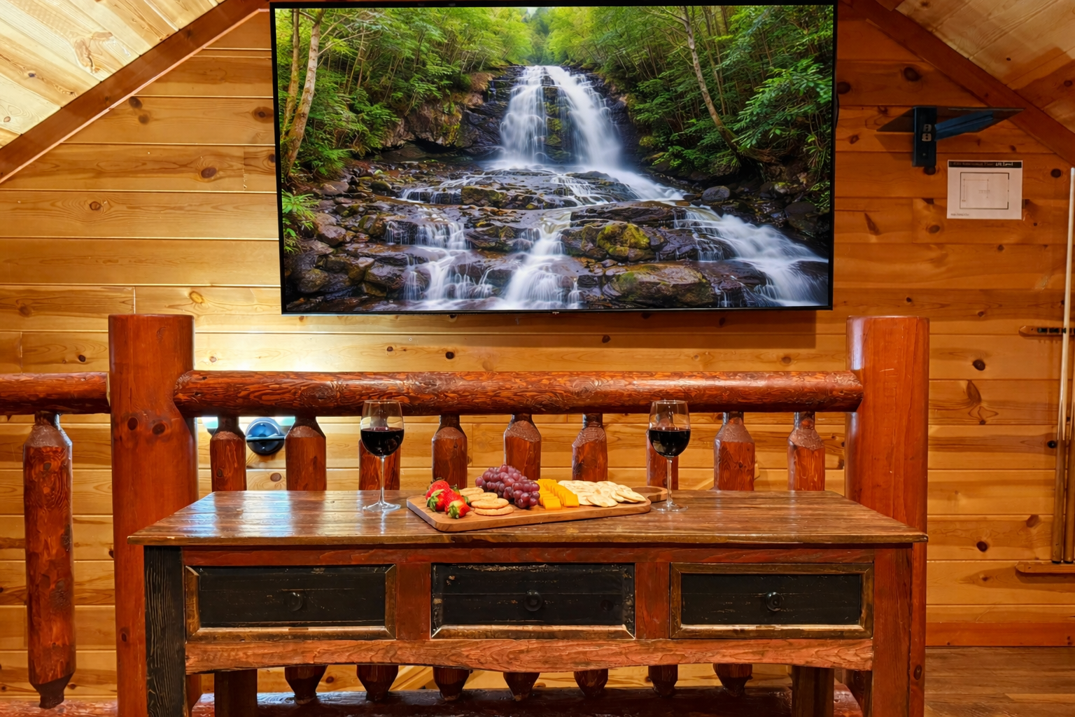Did we mention that your experiences come to life on our very large loft TV?