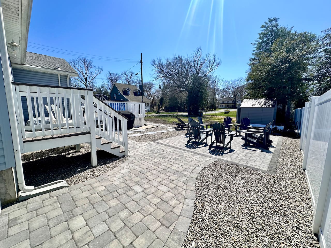 Backyard patio