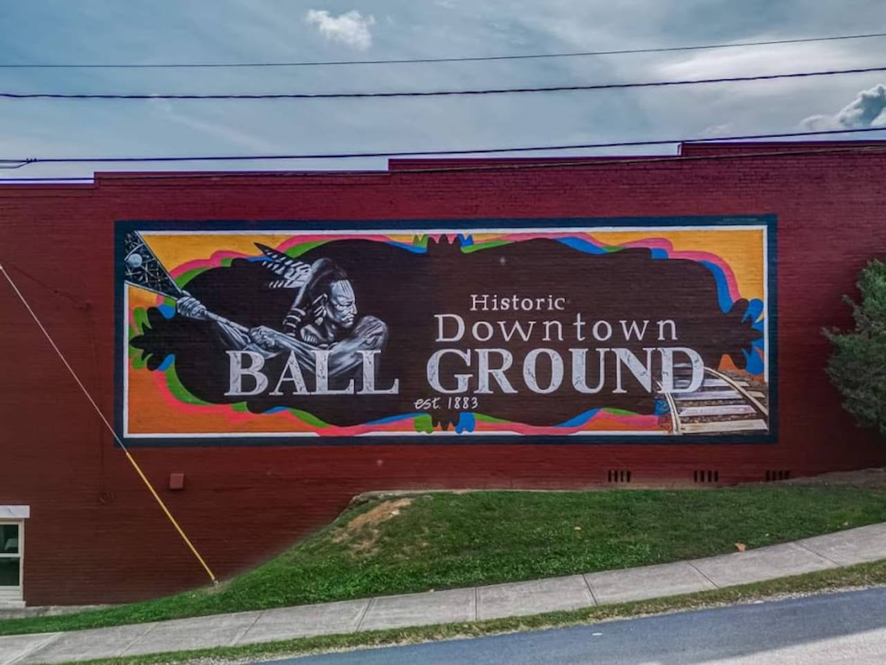 Downtown Ball Ground is a quant walkable area with shops and eateries