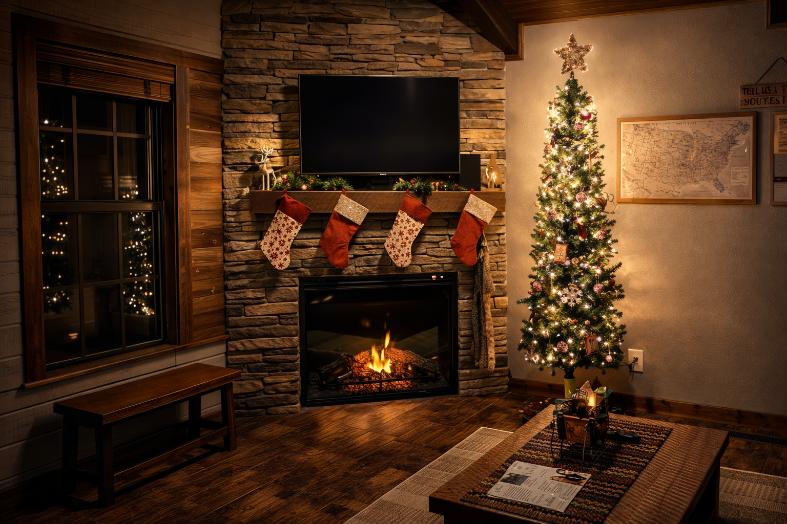 Decorated for the holidays!