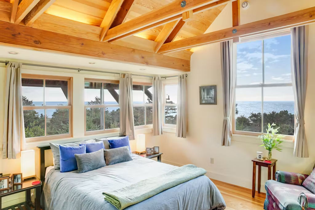 Enjoy sunsets and wake up to ocean views on clear days!