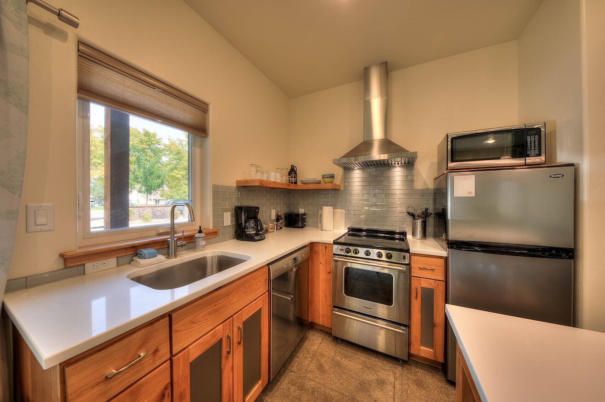 Stylish kitchen perfect for enjoying meals together