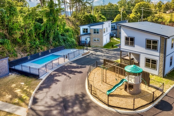 Ample parking ensures a stress-free arrival, allowing your family to unwind by the pool or explore the playground