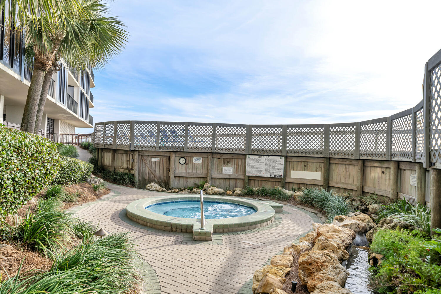 Tower 2 hot tub
