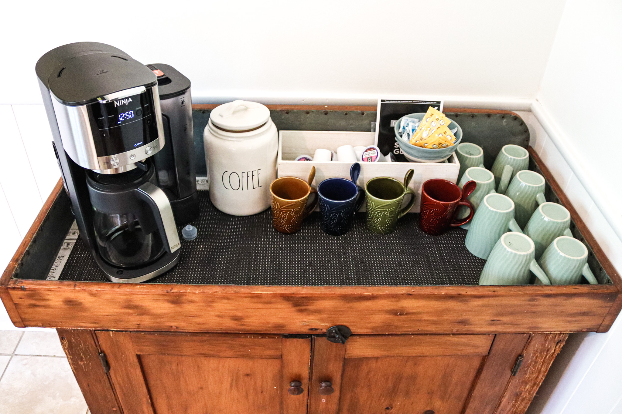 Start you morning your way with our Ninja DualBrew coffee station-brew a full pot or a single cup.  We include a starter supply of coffee variations. 