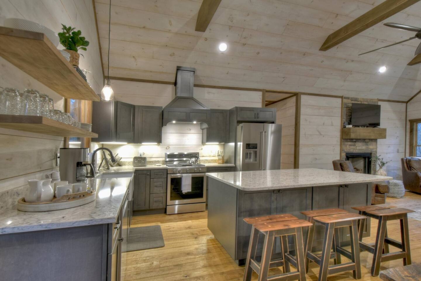 Beautiful kitchen with all the counter space you could hope for.