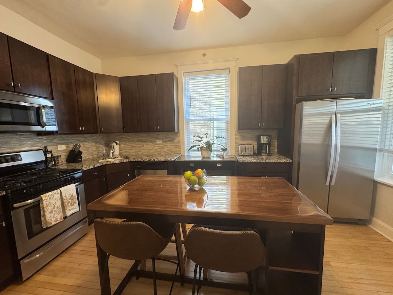 Fully equipped kitchen perfect for cooking and gathering.
