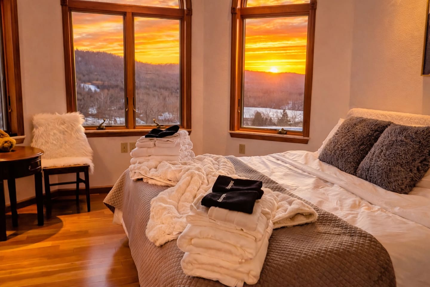 Watch sunset from your bedroom