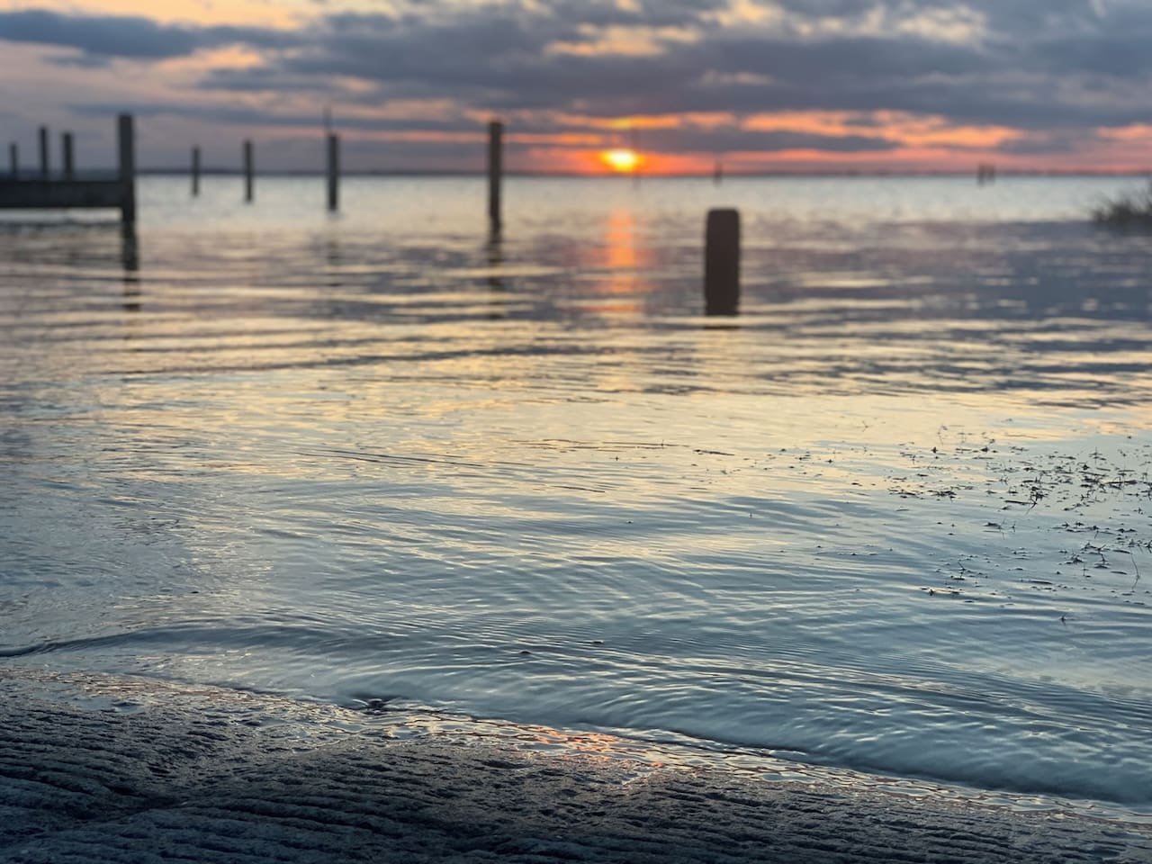 Beach access with stunning waterfront sunsets