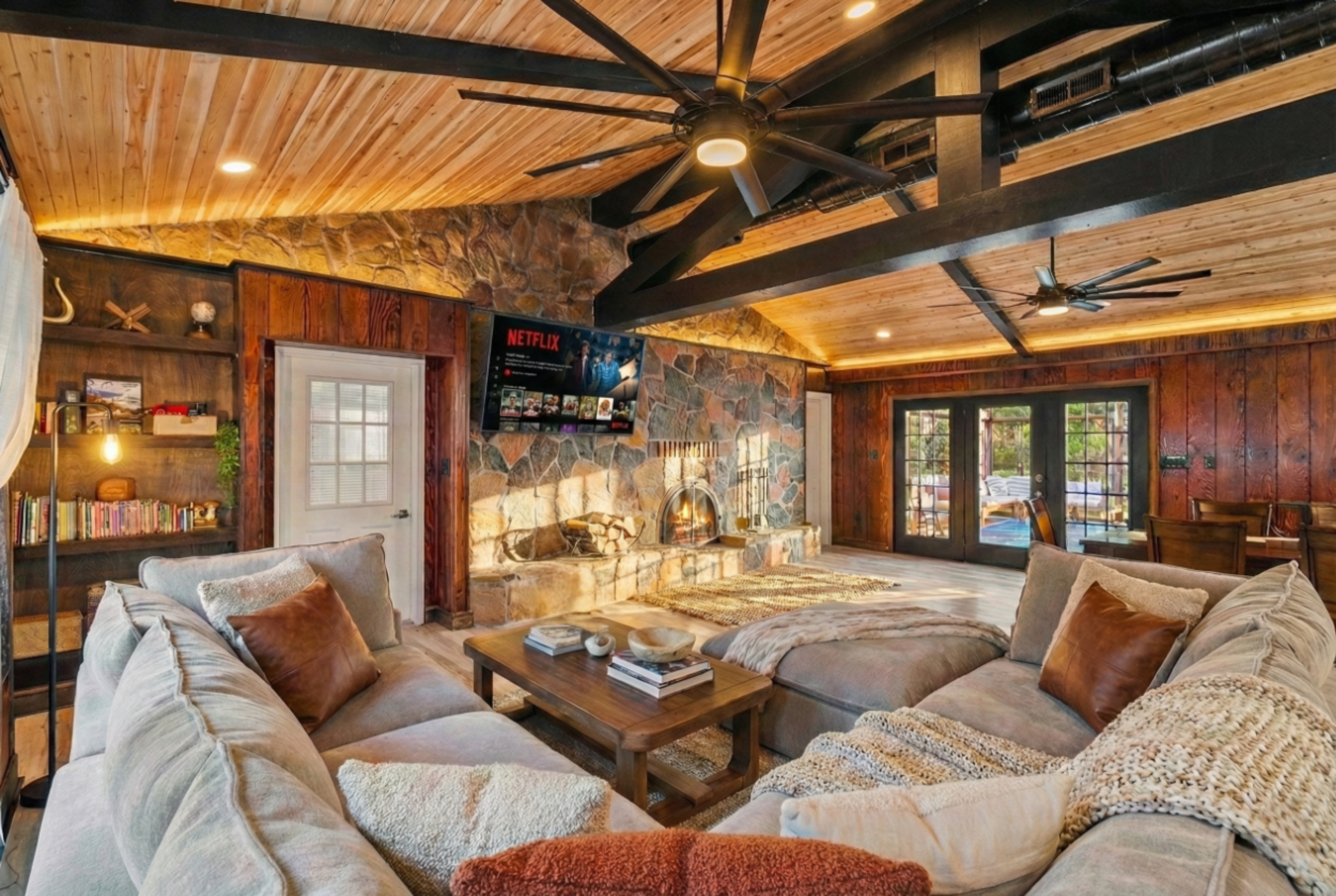 The comfiest couch in the world - seating for everyone and only 1 of 3 living rooms