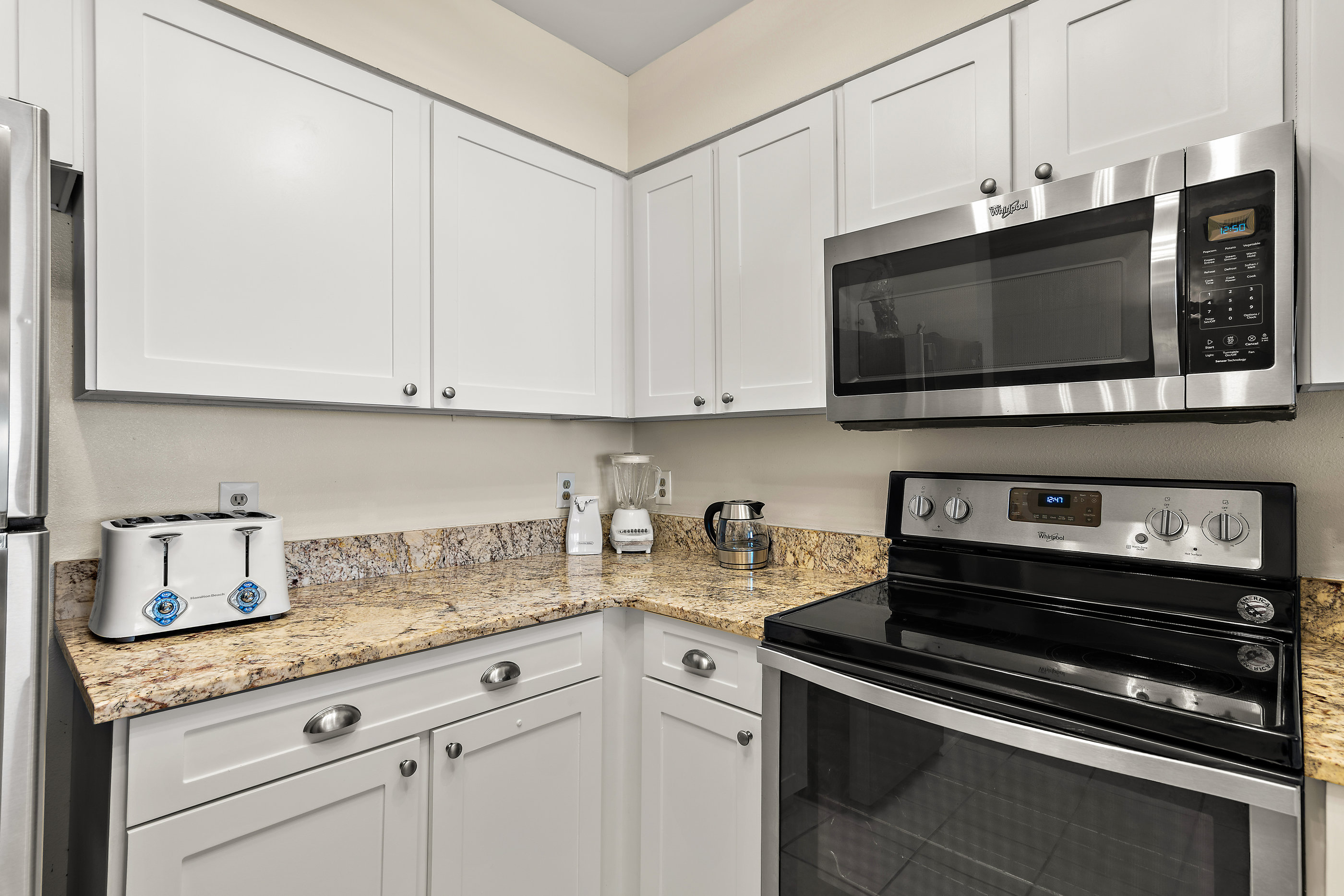 Fully stocked kitchen