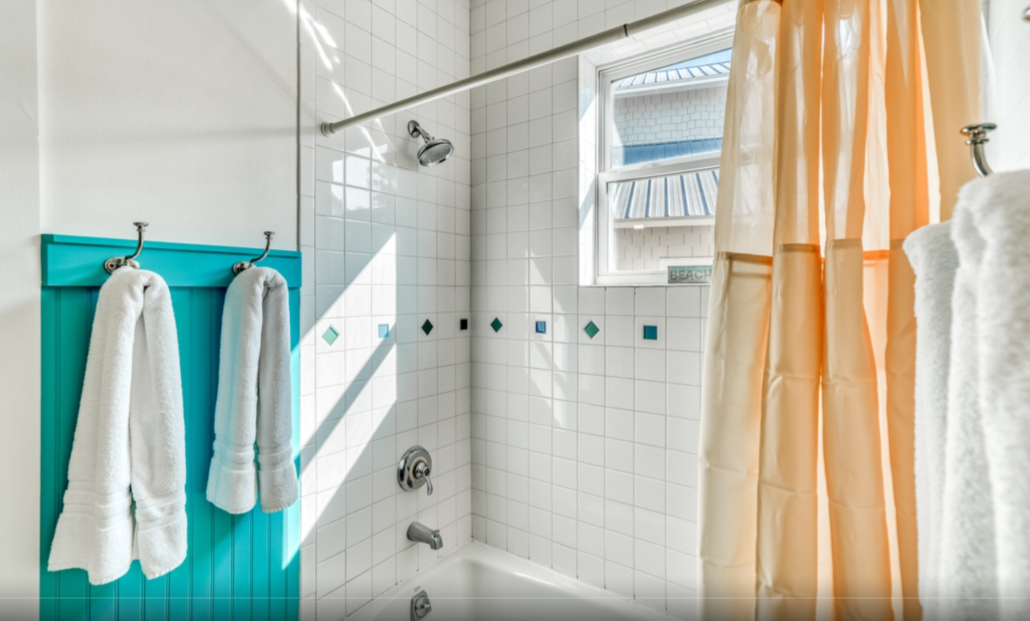 2nd floor Jack and Jill bathroom with shower/tub combo