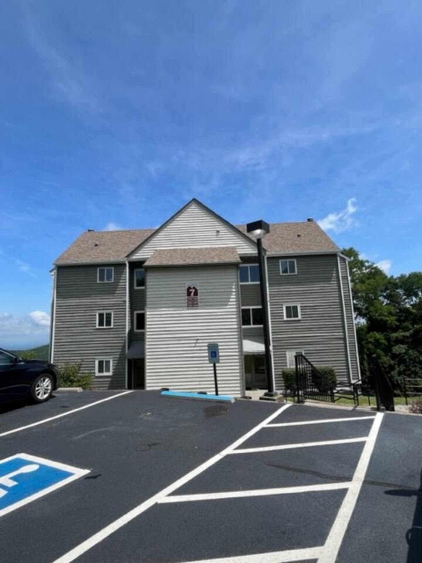 Handicapped parking in front