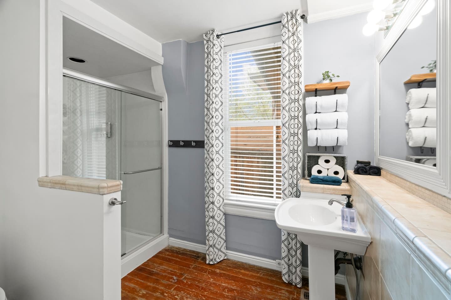 Walk across history — these original 1890s hardwood floors are one of many details we’ve lovingly preserved in this updated Victorian.