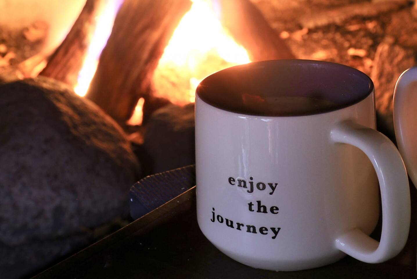 Drink by the firepit