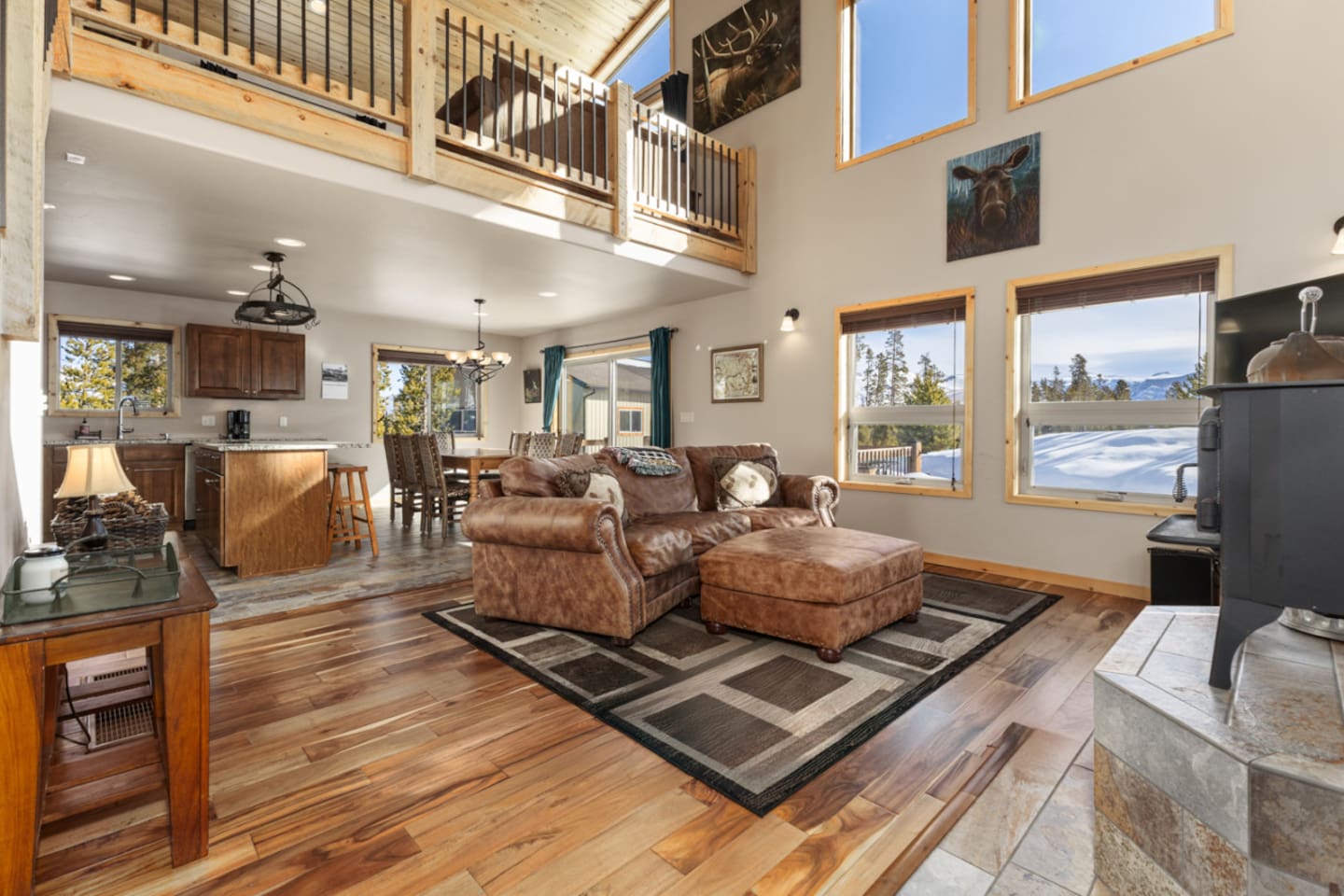 Main Living Area – Wood burning stove | SmartTV 