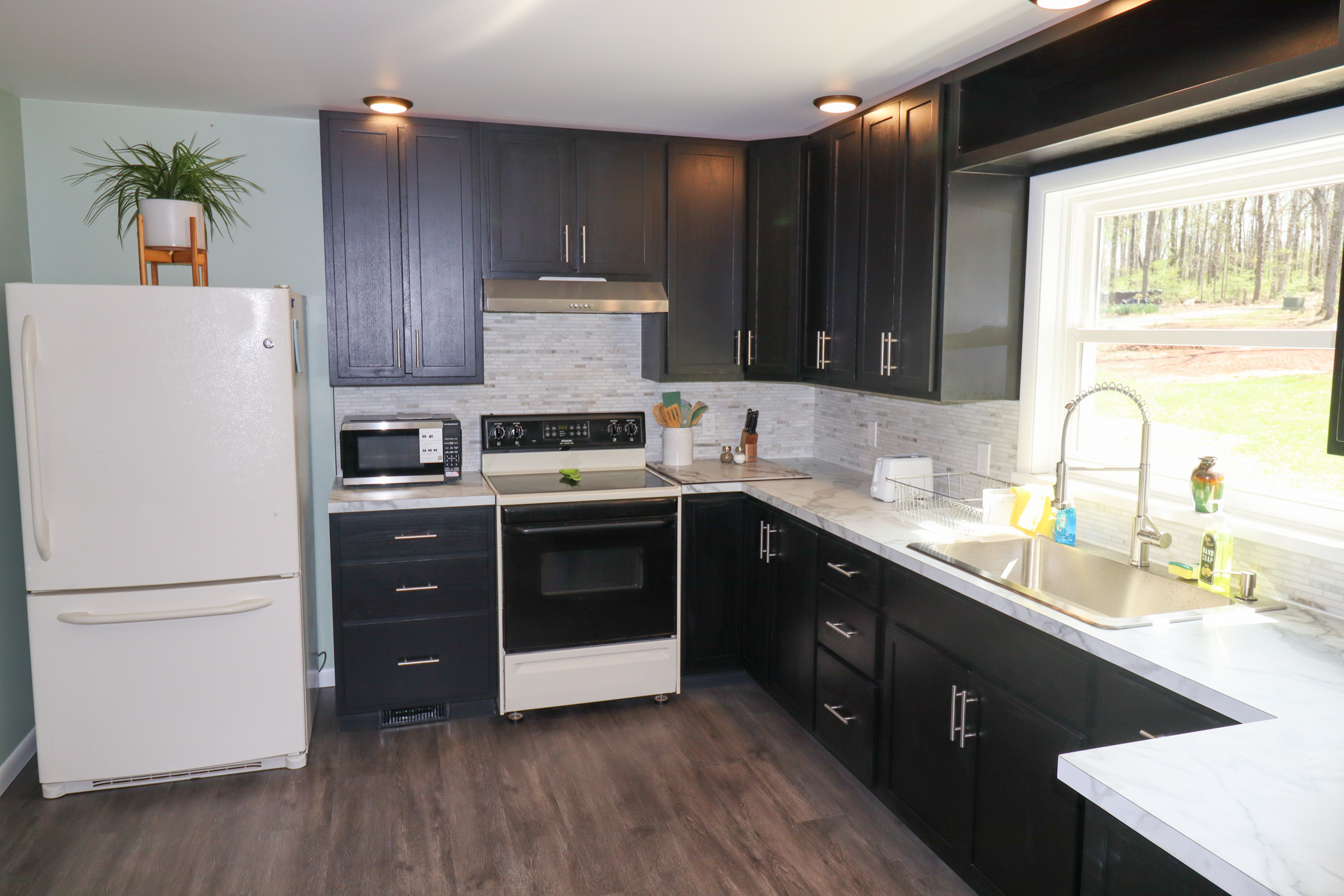 Frequent deer sightings while standing at kitchen sink