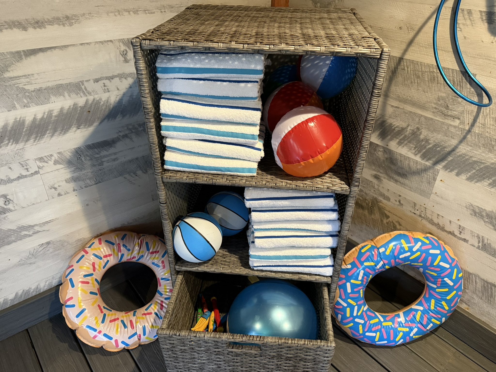 Swim, dive, splash, shoot, repeat—pool toys and plush towels we’ve thought of every poolside detail for playtime and post-swim comfort.