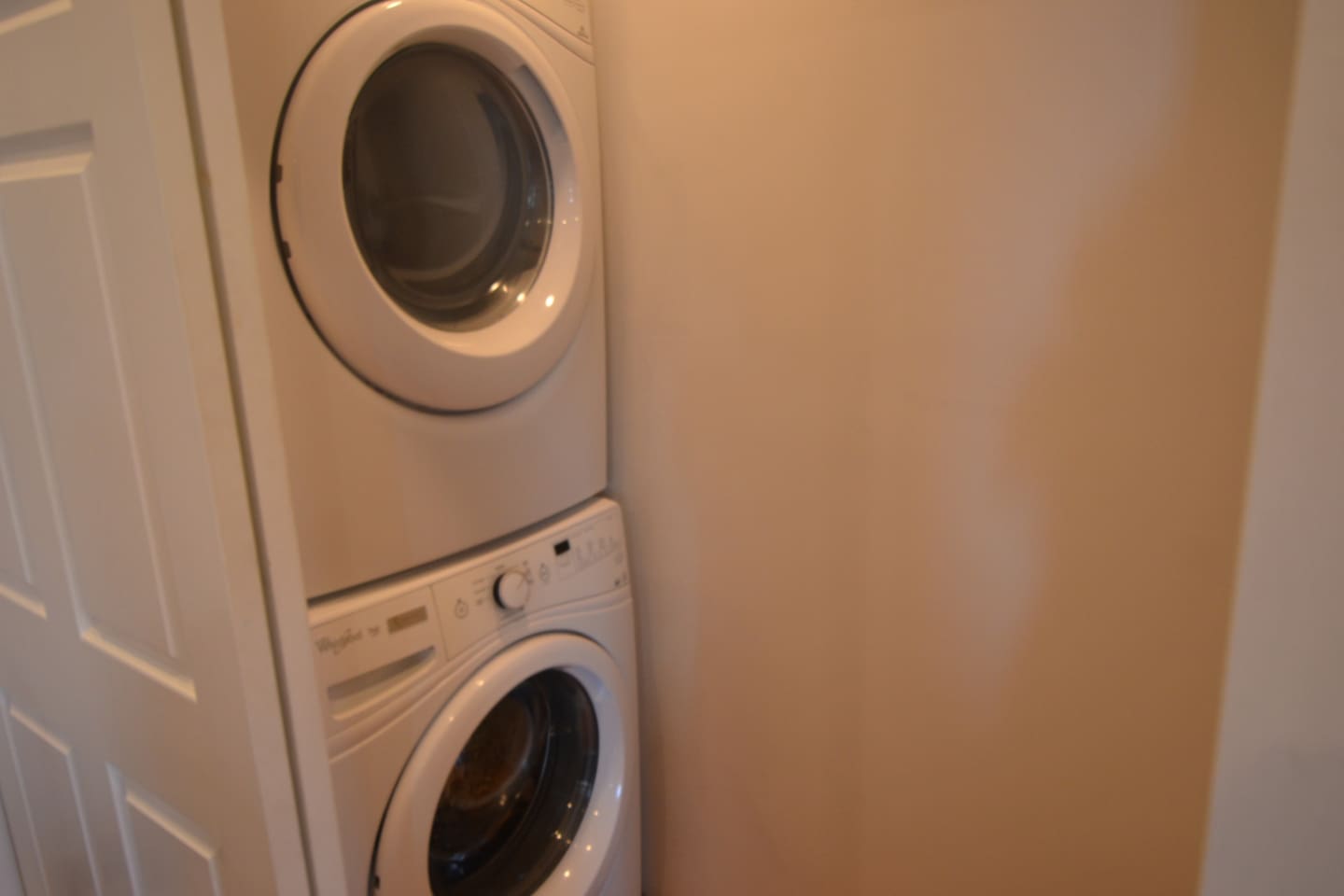 Heavy duty washer and dryer on main floor