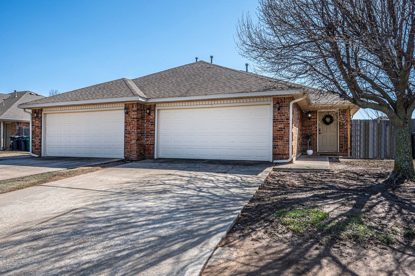 Stylish, classic brick exterior with plenty of off street parking.