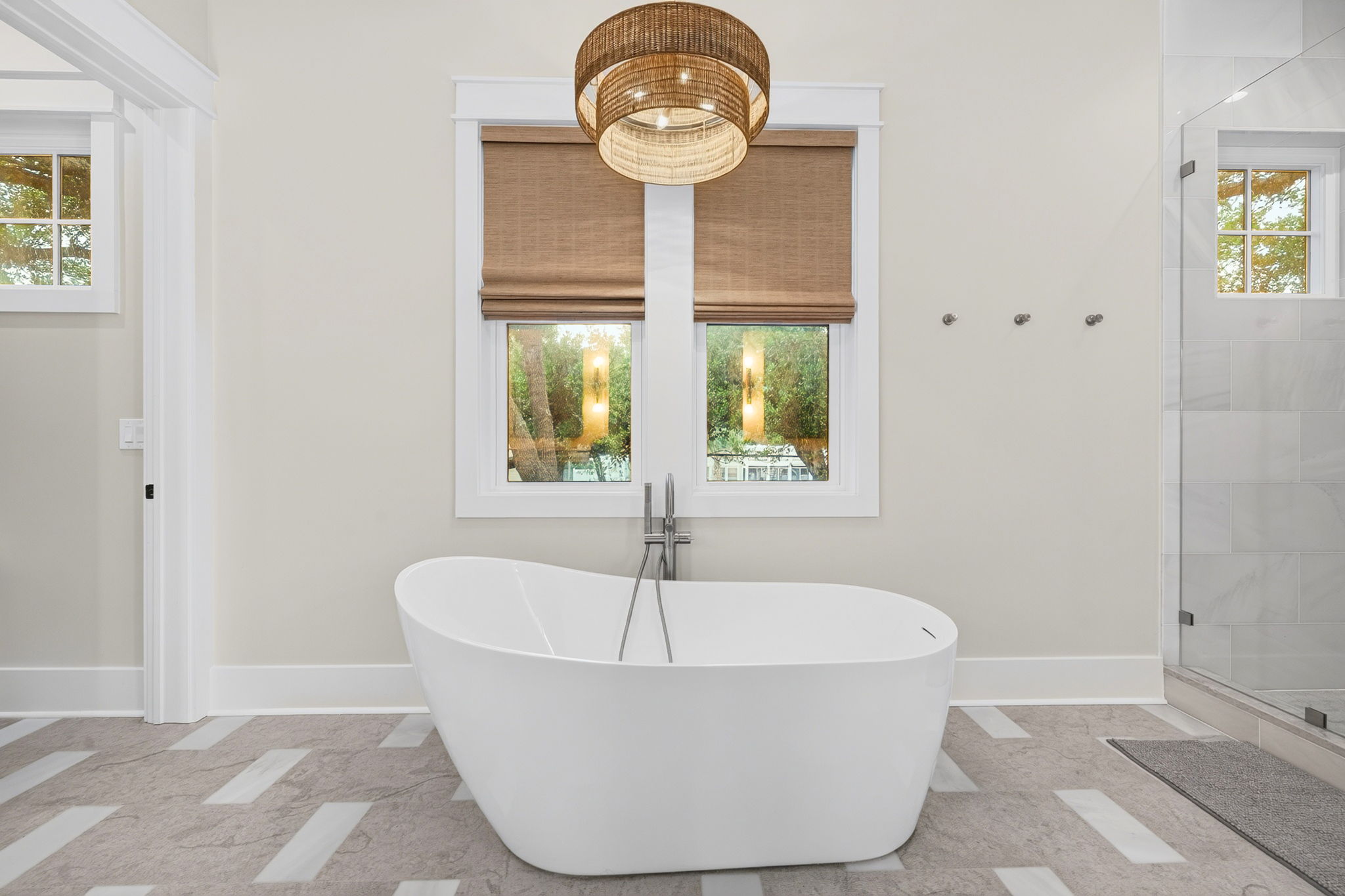 Bathroom 1: King Ensuite | Tahanan Palms | 3 38th Ave | IOP Escapes