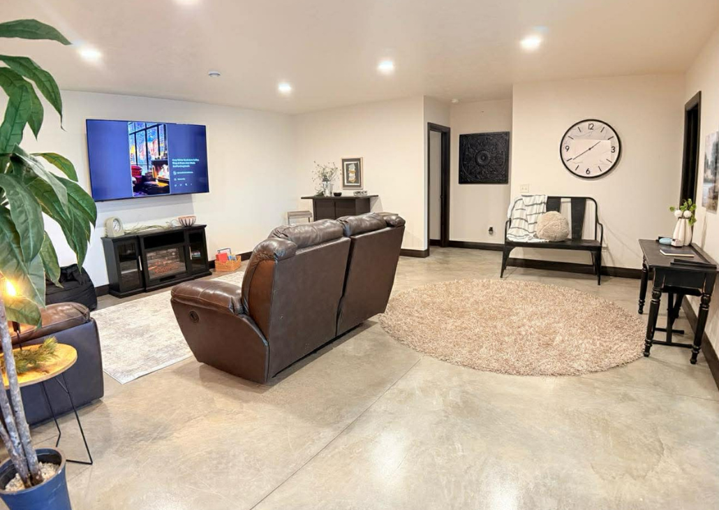 Can we talk about these polished concrete floors? Aren't they a site to look at.