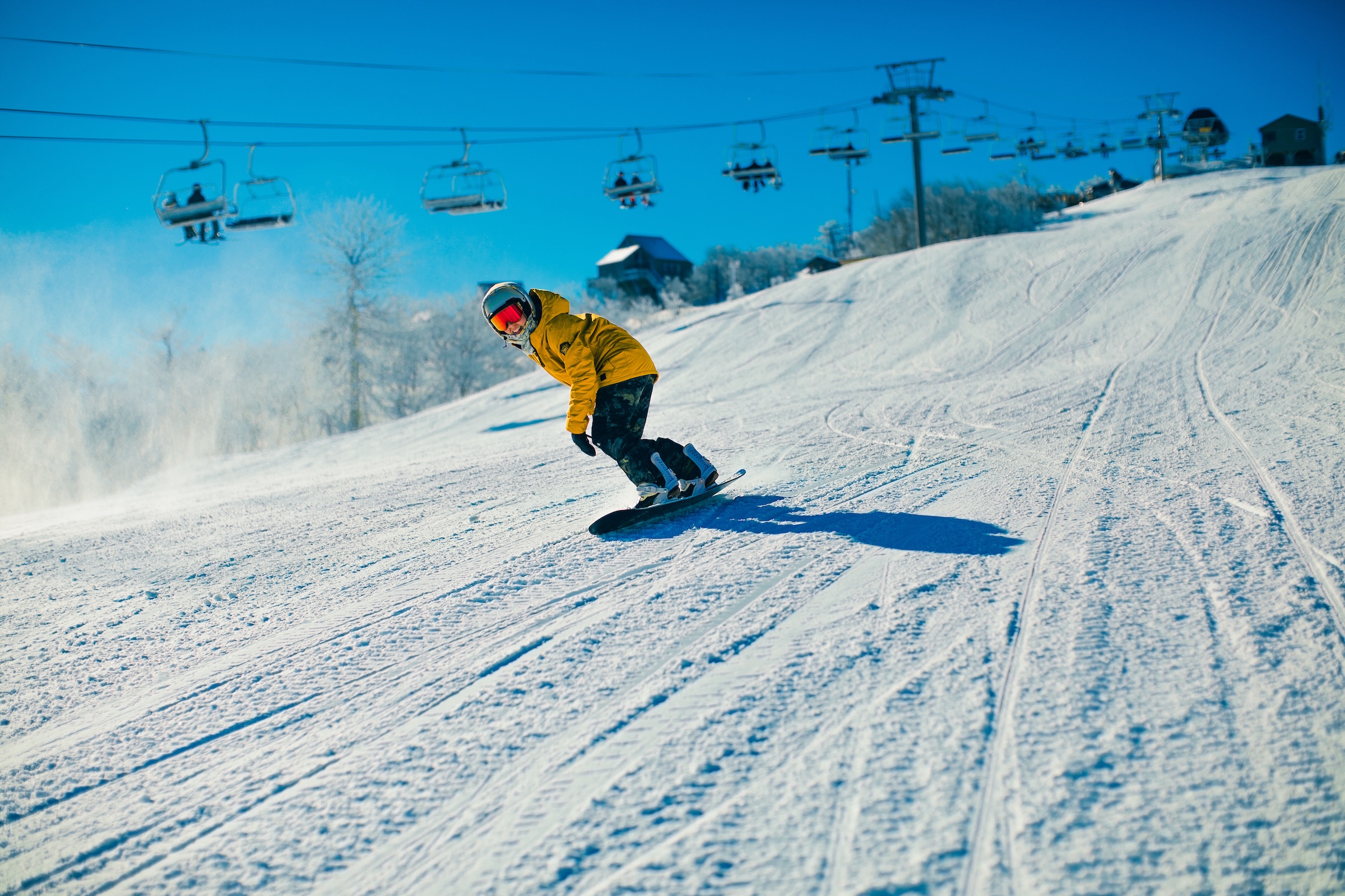 Situated directly between Beech and Sugar Mountain ski slopes!