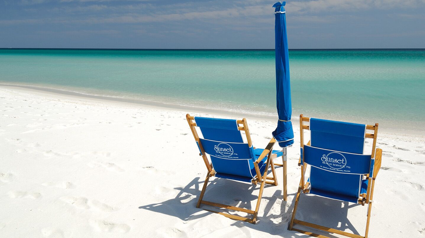(2) Free Beach Chairs/Umbrella Included
