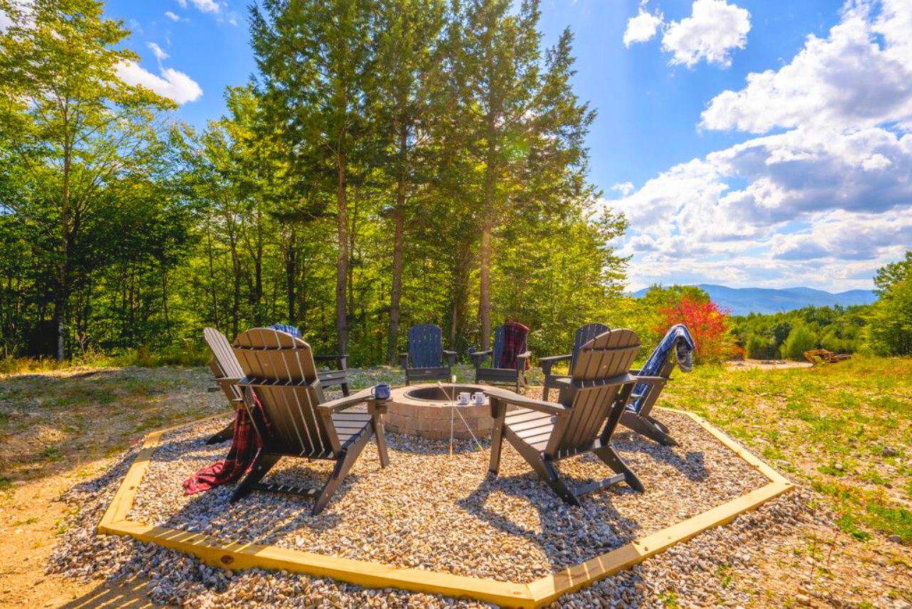Outdoor firepit for cozy nights and storytelling.