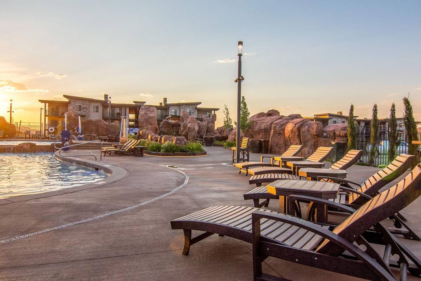 Gorgeous poolside setting to relax
