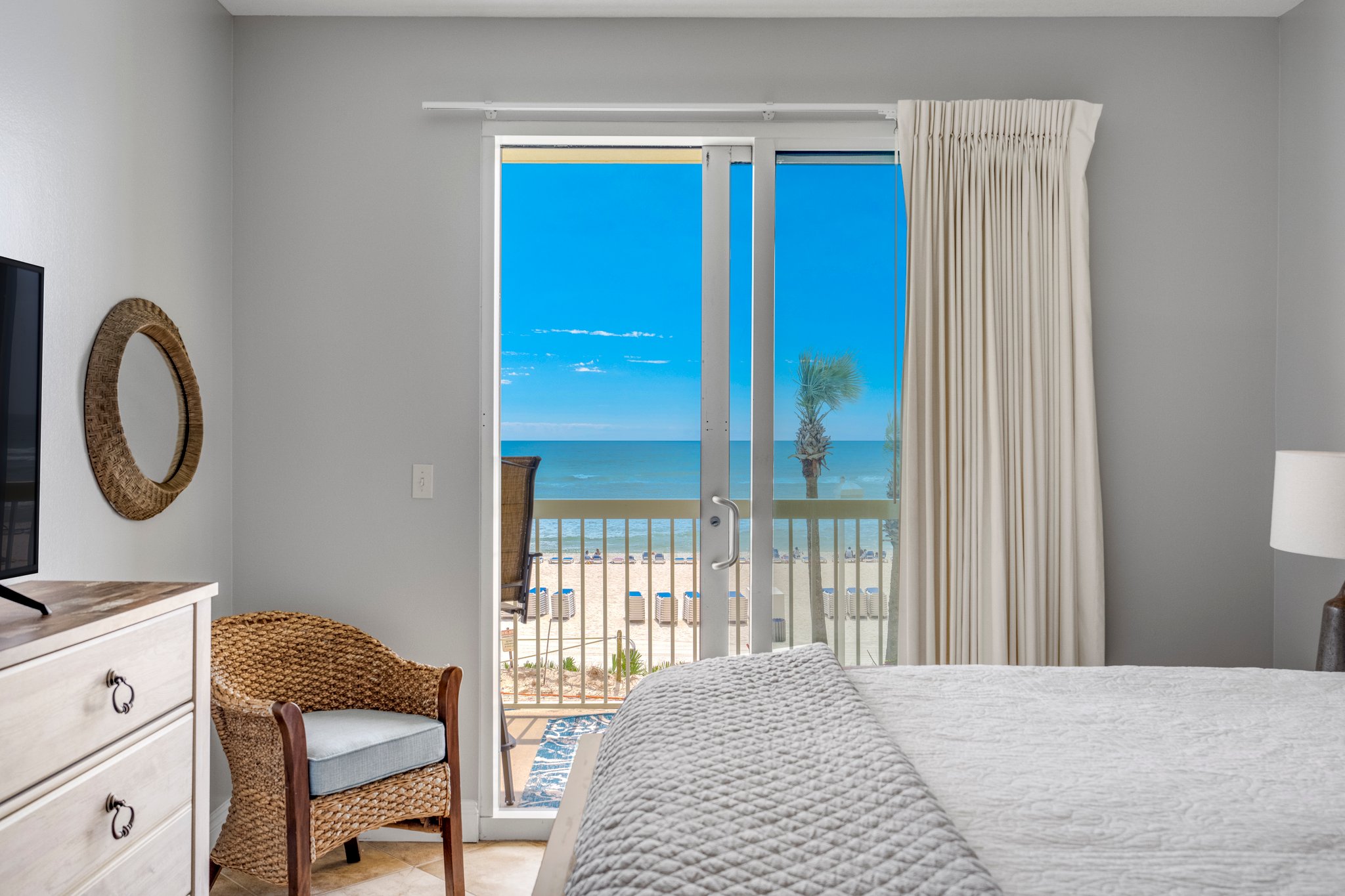 Gulf views from the bedroom