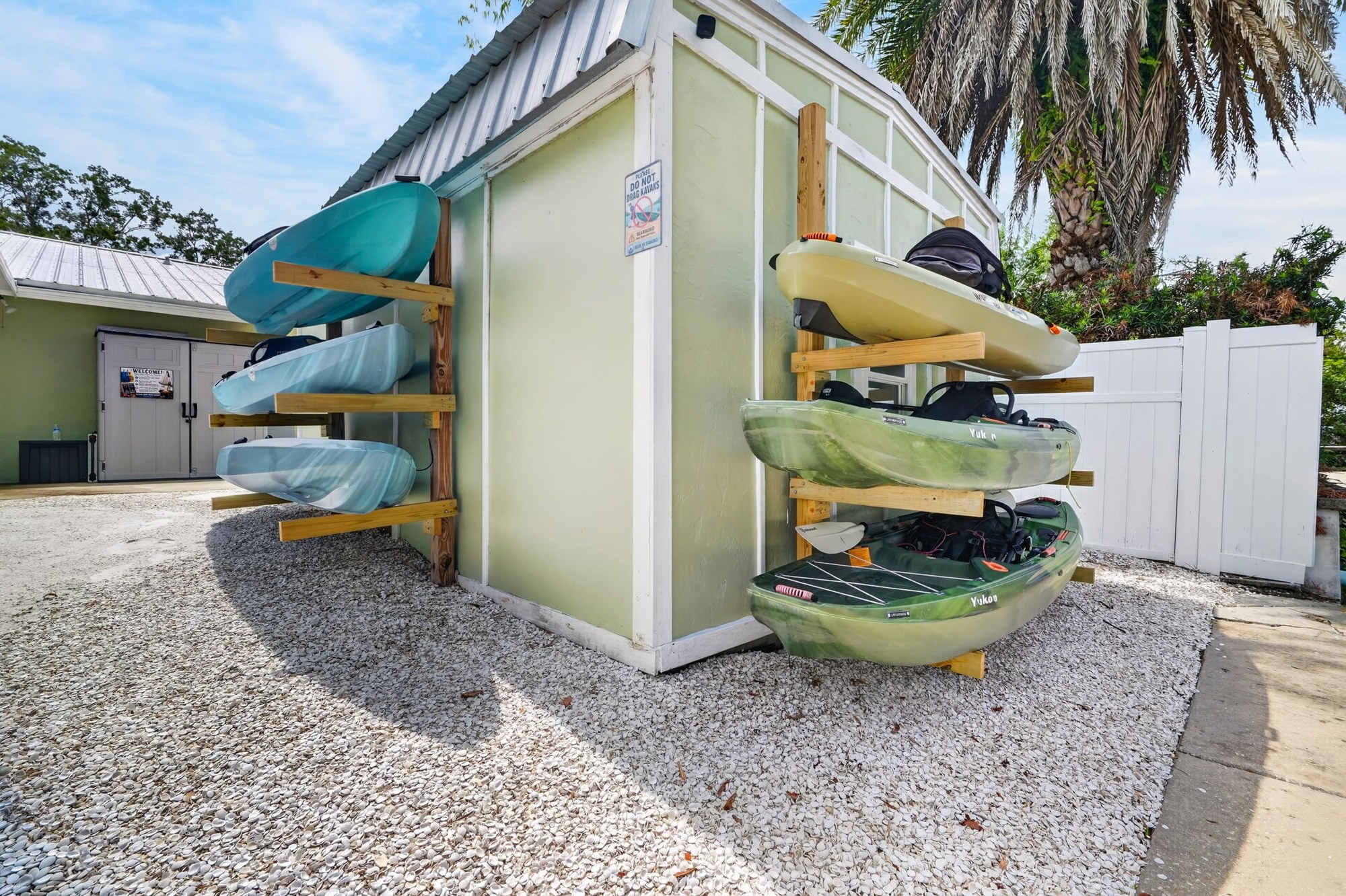 Kayak storage rack, second view