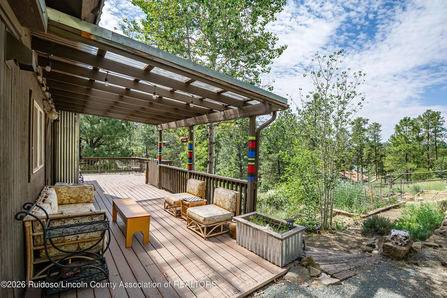 Hang out outside the kitchen and overlook the garden