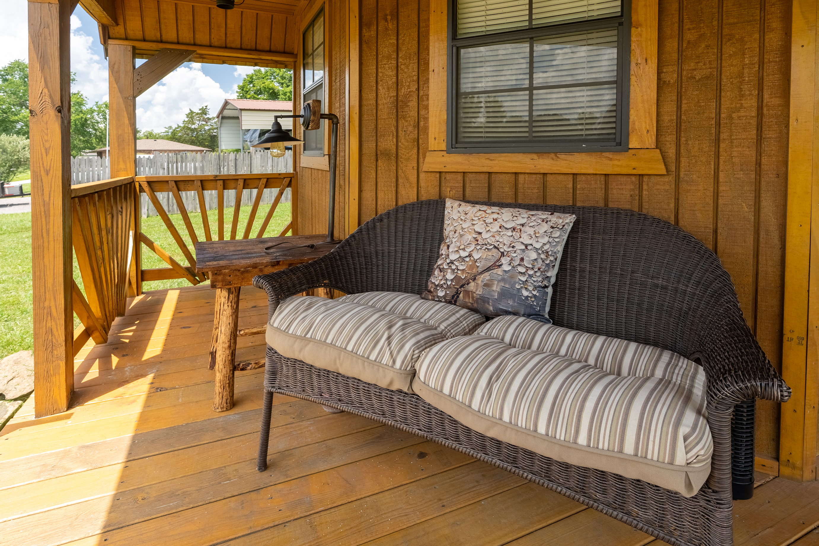 Welcoming front porch
