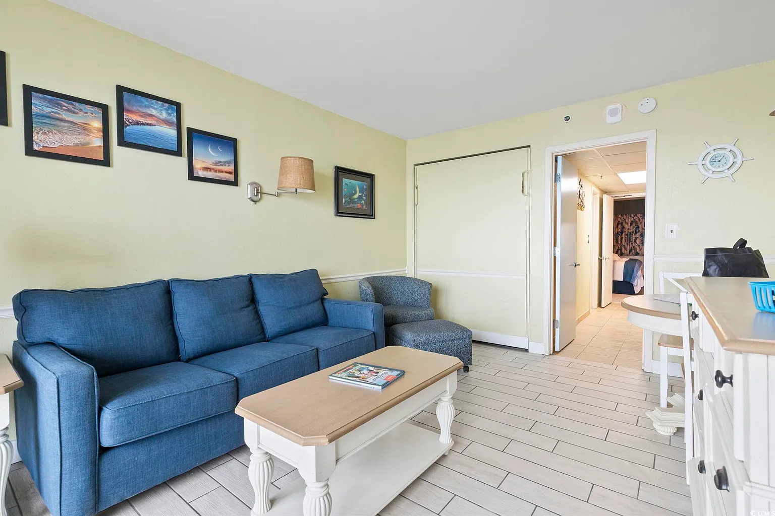 Stylish and comfortable living room designed for relaxation