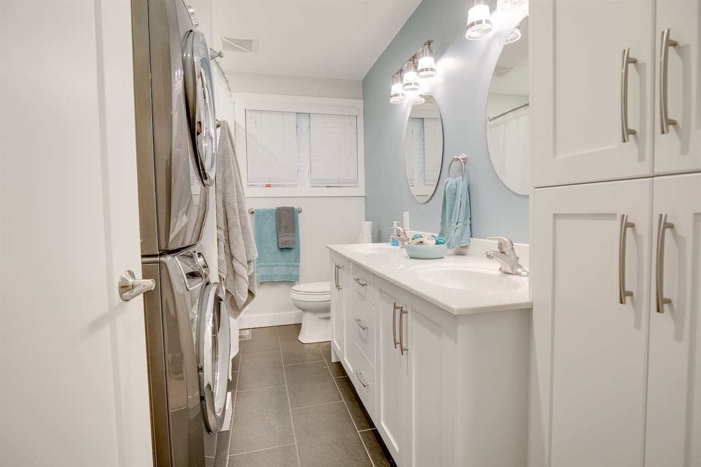 Laundry Space in Main Bathroom