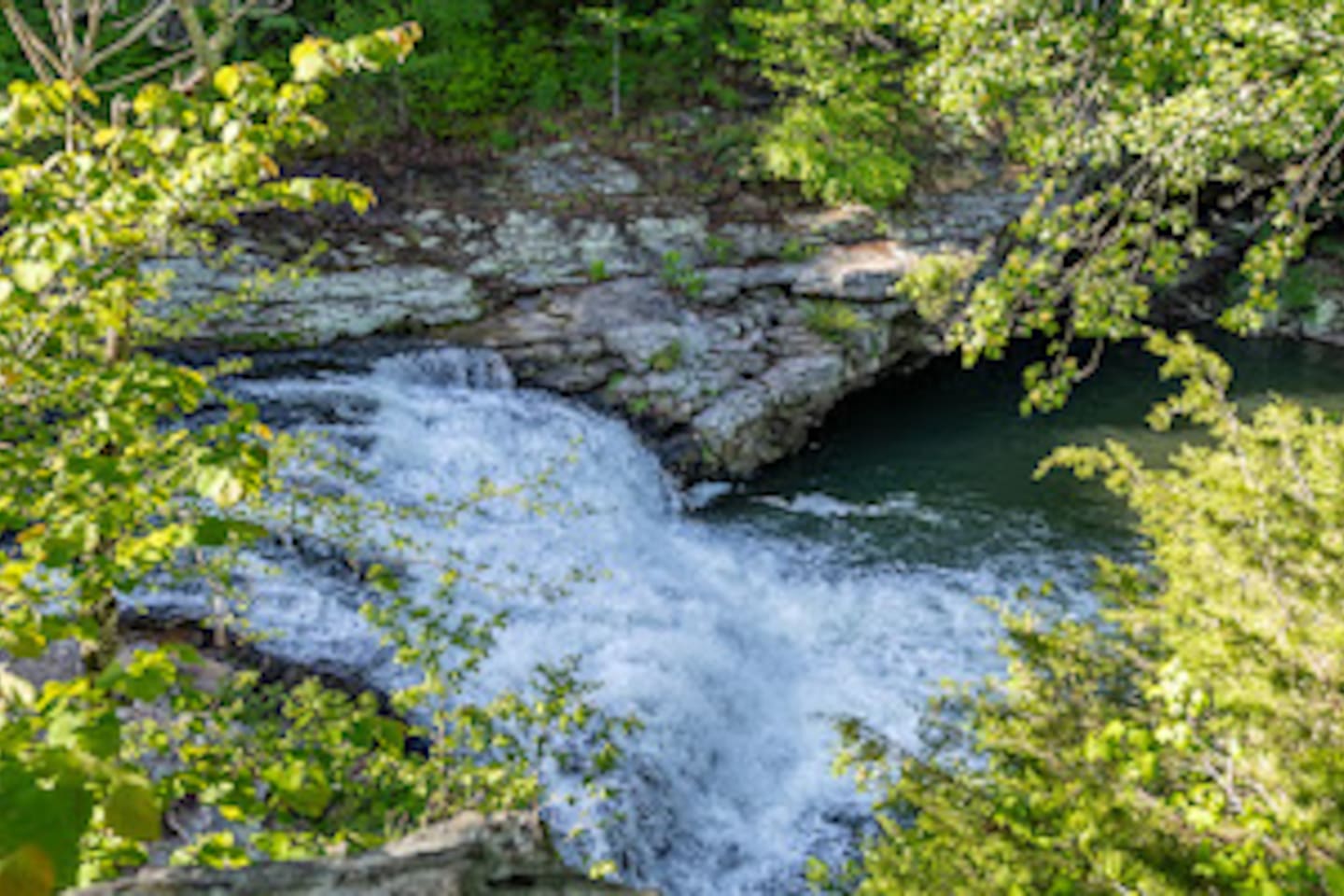Nearby attraction Congo Falls at Johnny's Creek Mill Hole