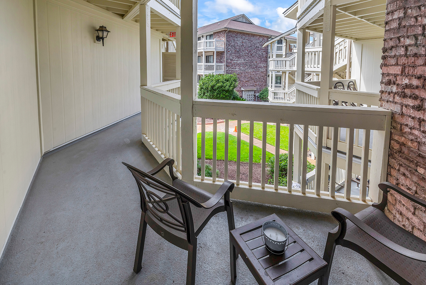 Back Balcony behind Bedroom 2 